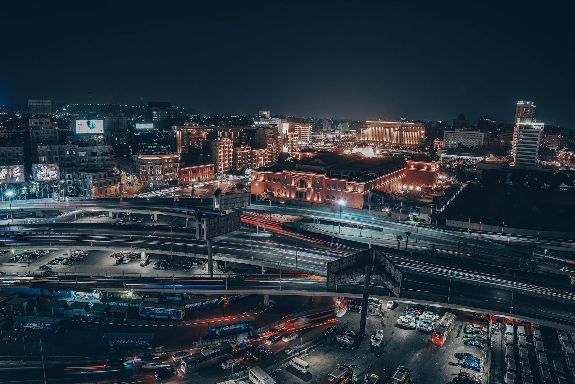 Cairo weather by month nighttime aerial city evening winter cool