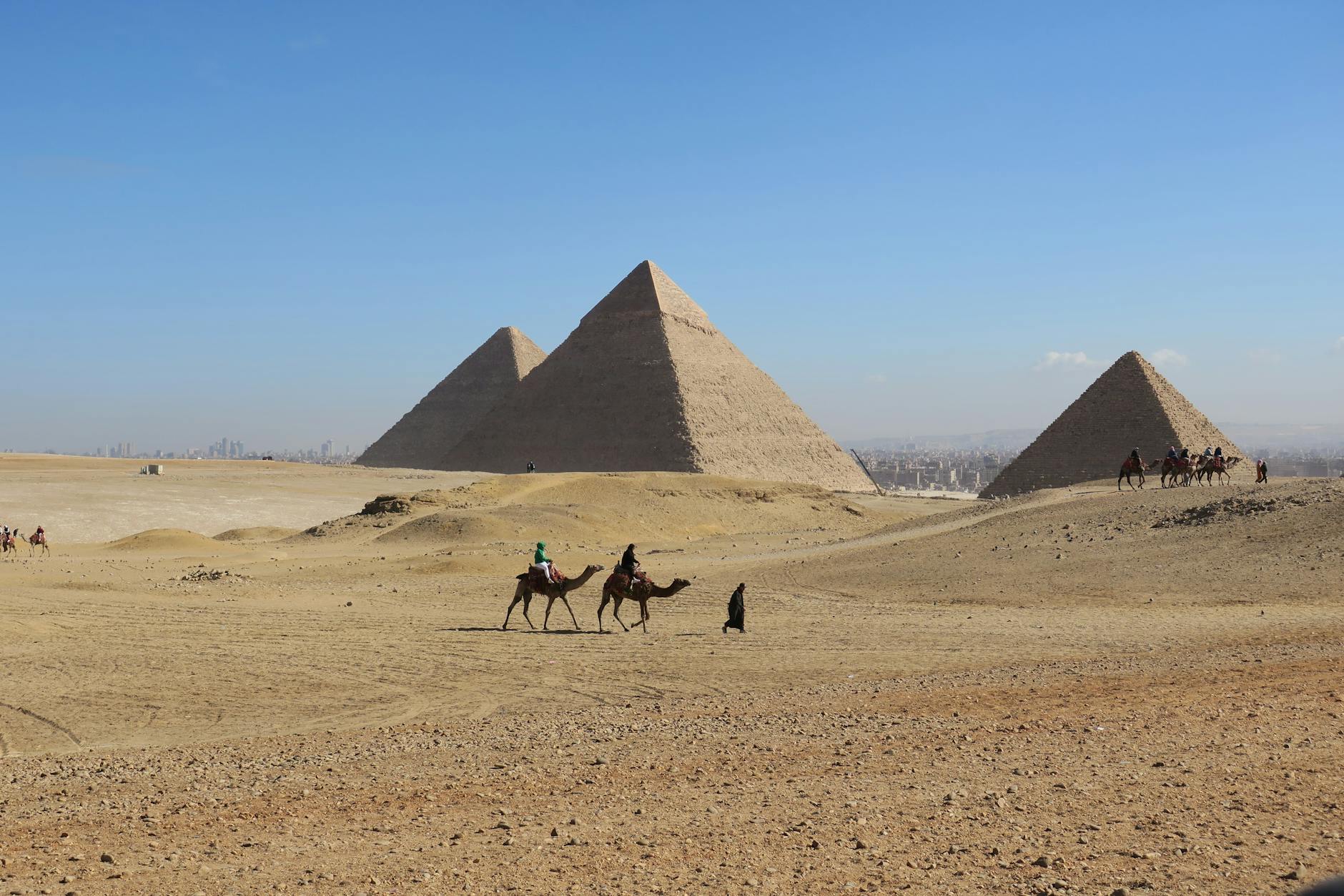First Time Visiting Cairo: Essential Tips & Planning 2 First Time Visiting Cairo — Camels walking near Pyramids of Giza Cairo essential first-time visit