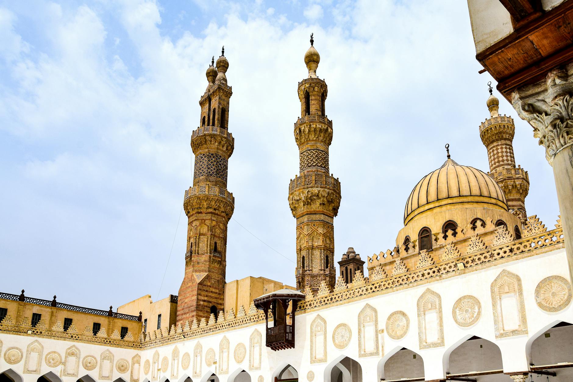 Free things to do Cairo Al-Azhar Mosque domes minarets architecture