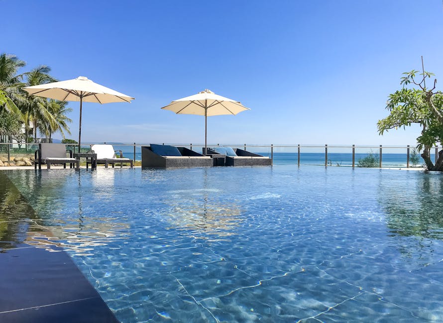 Beach resort pool