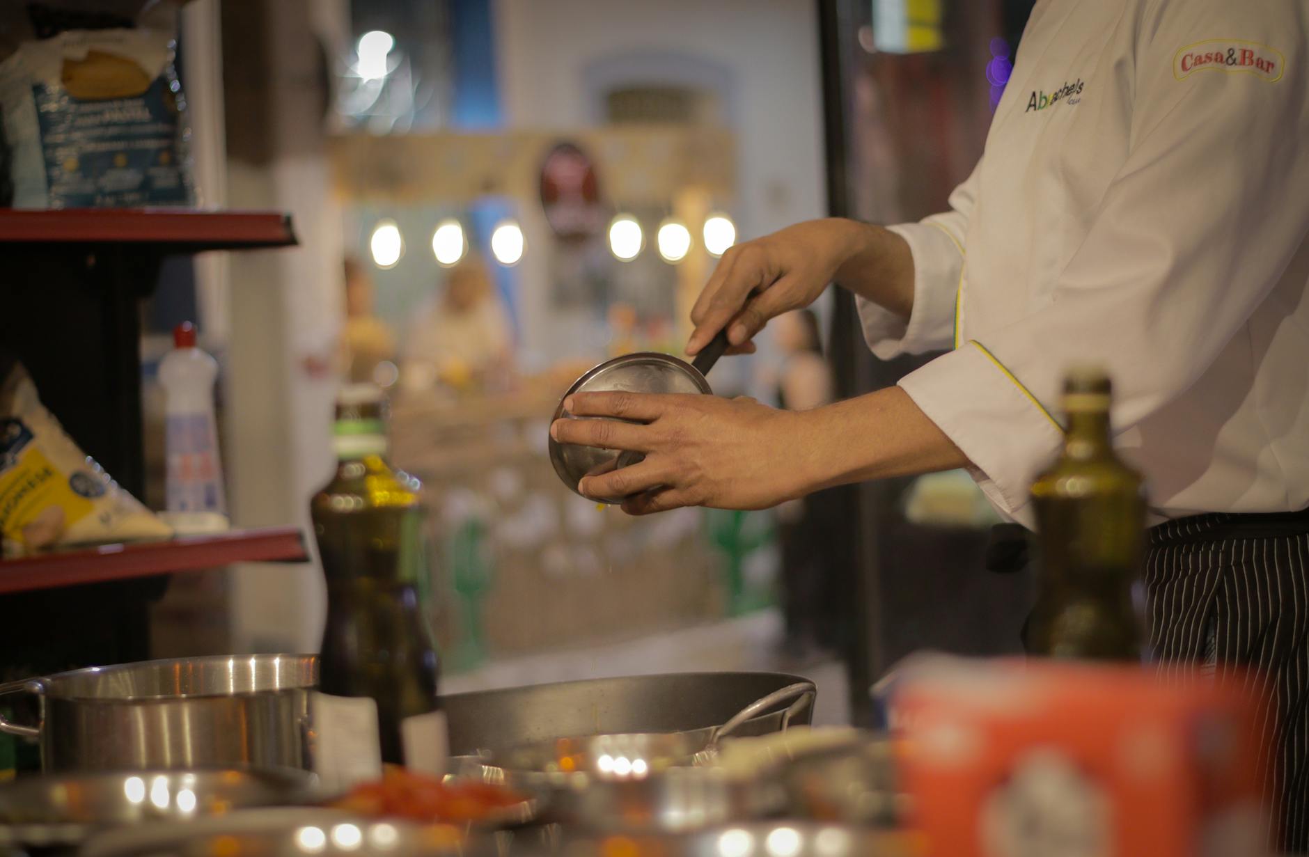 Cairo food tours chef warmly lit cozy kitchen preparation