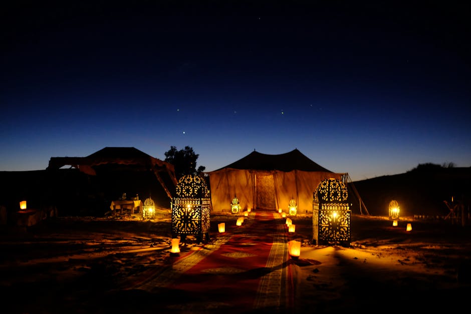 Bedouin desert camp
