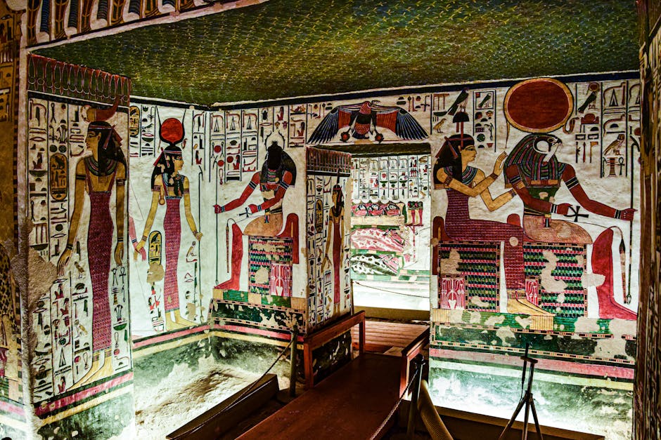 Egyptian papyrus painting