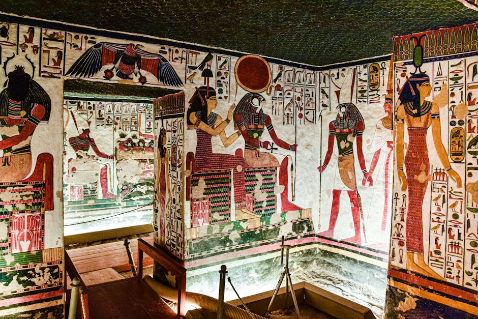 Ancient Egyptian tomb wall paintings