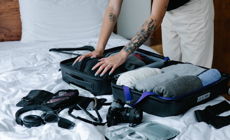 Packing List for Cairo Egypt Trip: Essential Items 2 Travel suitcase packed