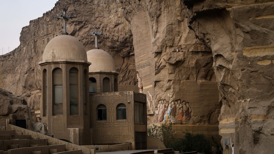 Coptic monastery in desert