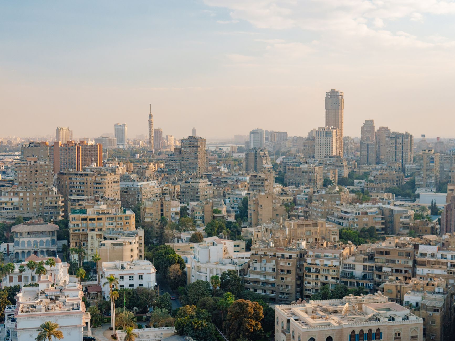 Cairo Photography Spots: Instagram-Worthy Locations 4 Cairo rooftop skyline at sunset, a favourite Cairo photography spot for golden-hour cityscapes