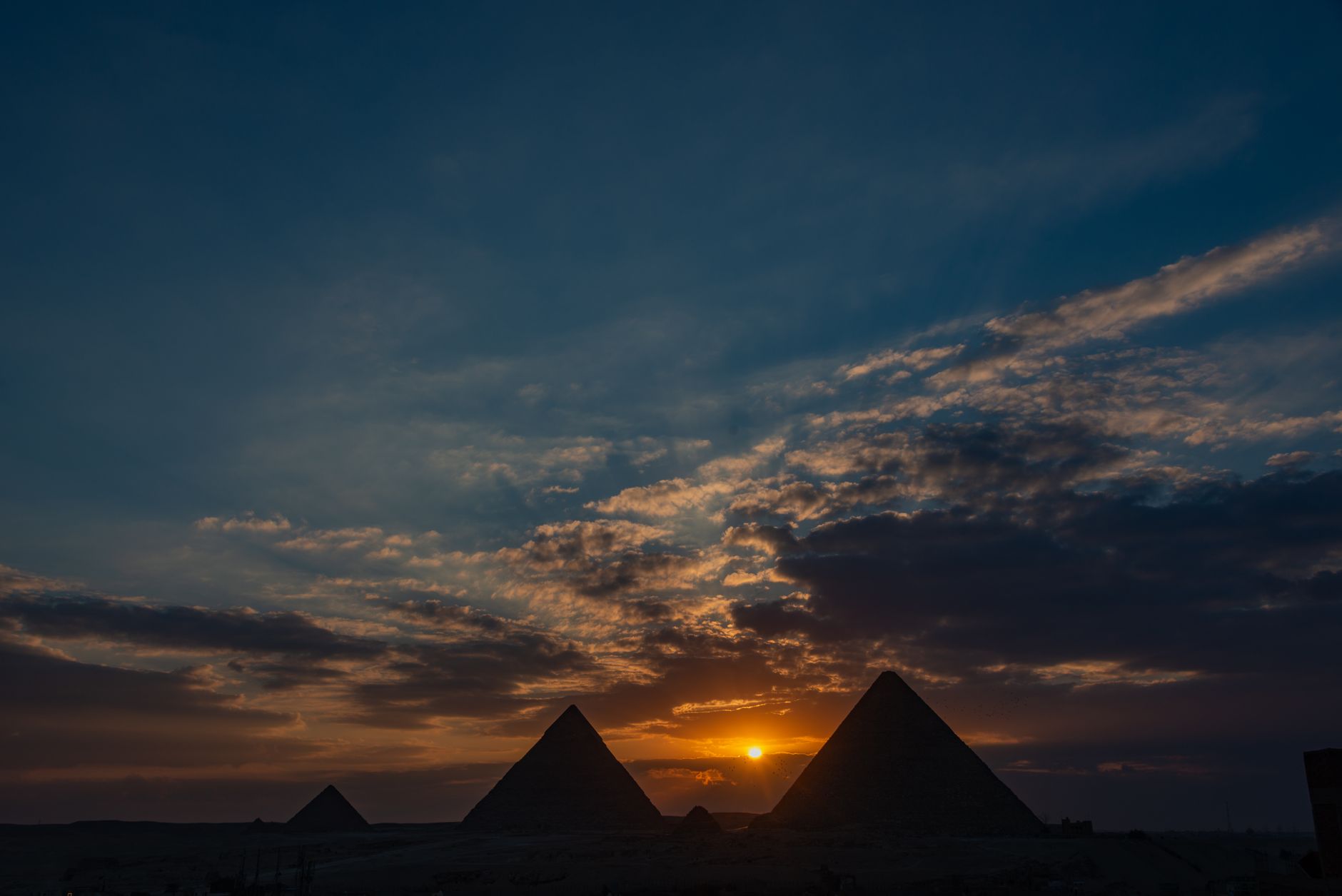 Pyramids of Giza at golden hour, one of the best Cairo photography spots for sunrise
