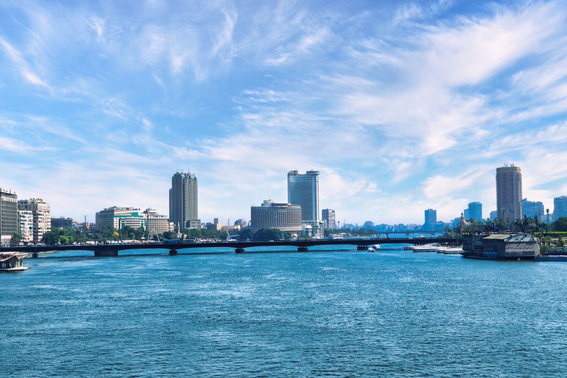 Sunset Nile Cruise Cairo: Perfect Evening Experience 5 Cairo Nile bridges illuminated during blue hour