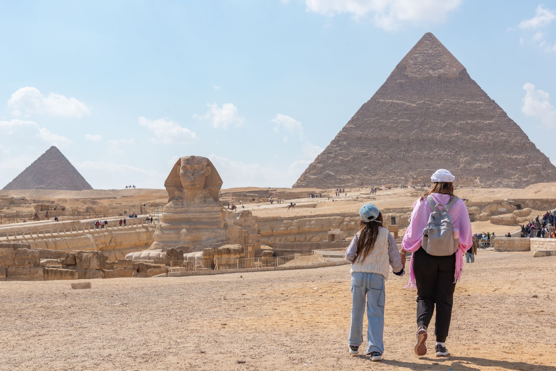 What to Wear in Cairo: Dress Code Guide 4 Worn walking shoes on sand at the Giza plateau
