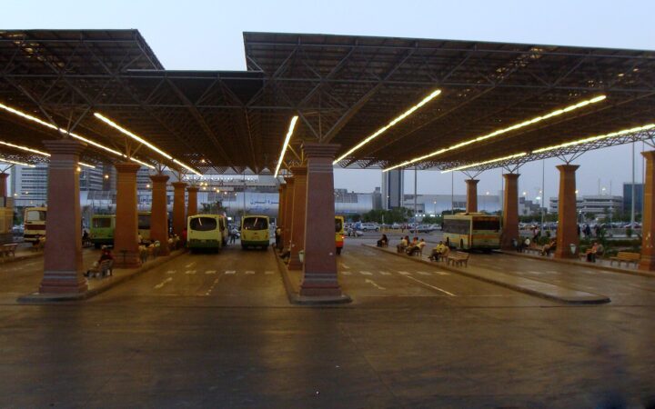 cairo airport bus station canopy