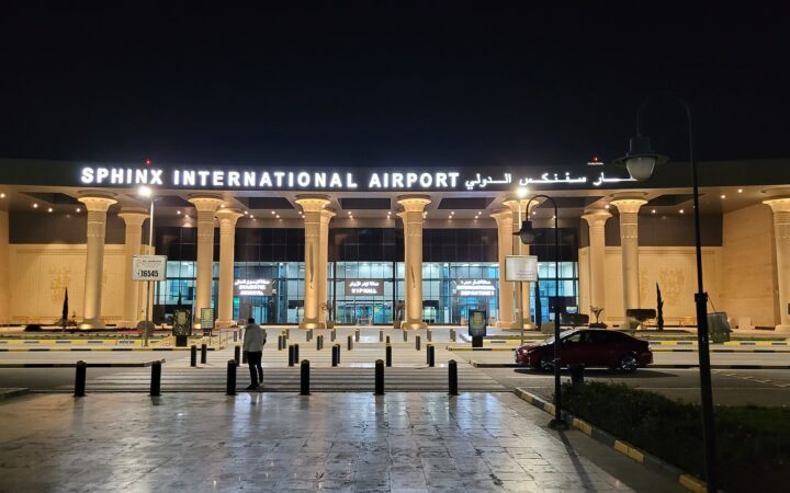 sphinx international airport terminal night